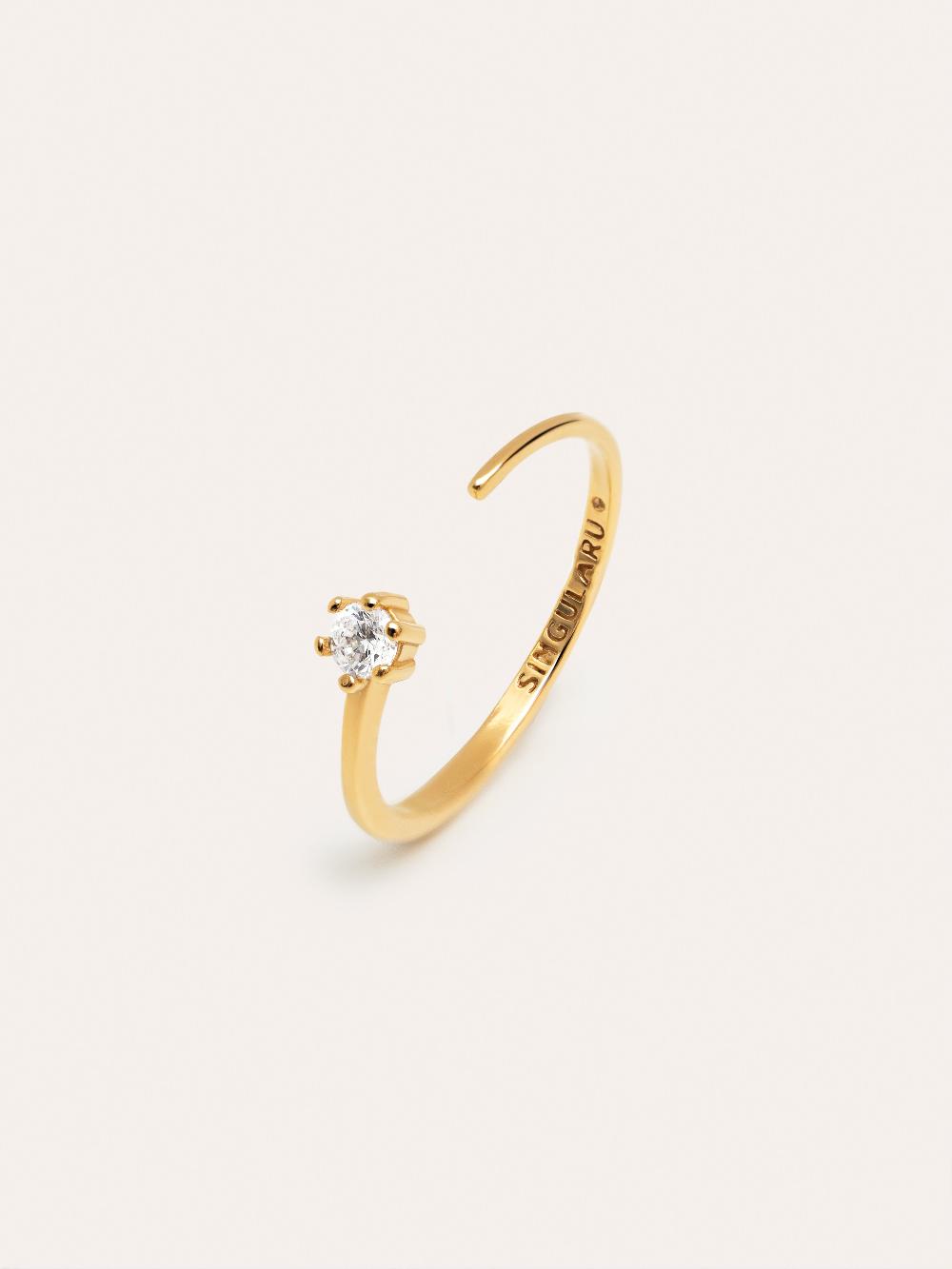 singularu Anillo Sophie Plata Baño Oro Ofertas