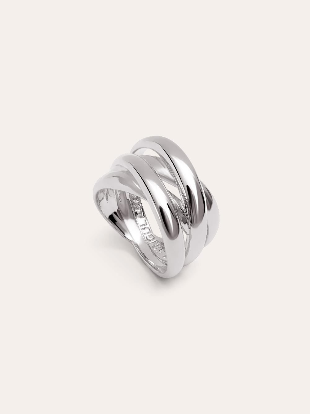 singularu Anillo Double Cross Ventas relámpago