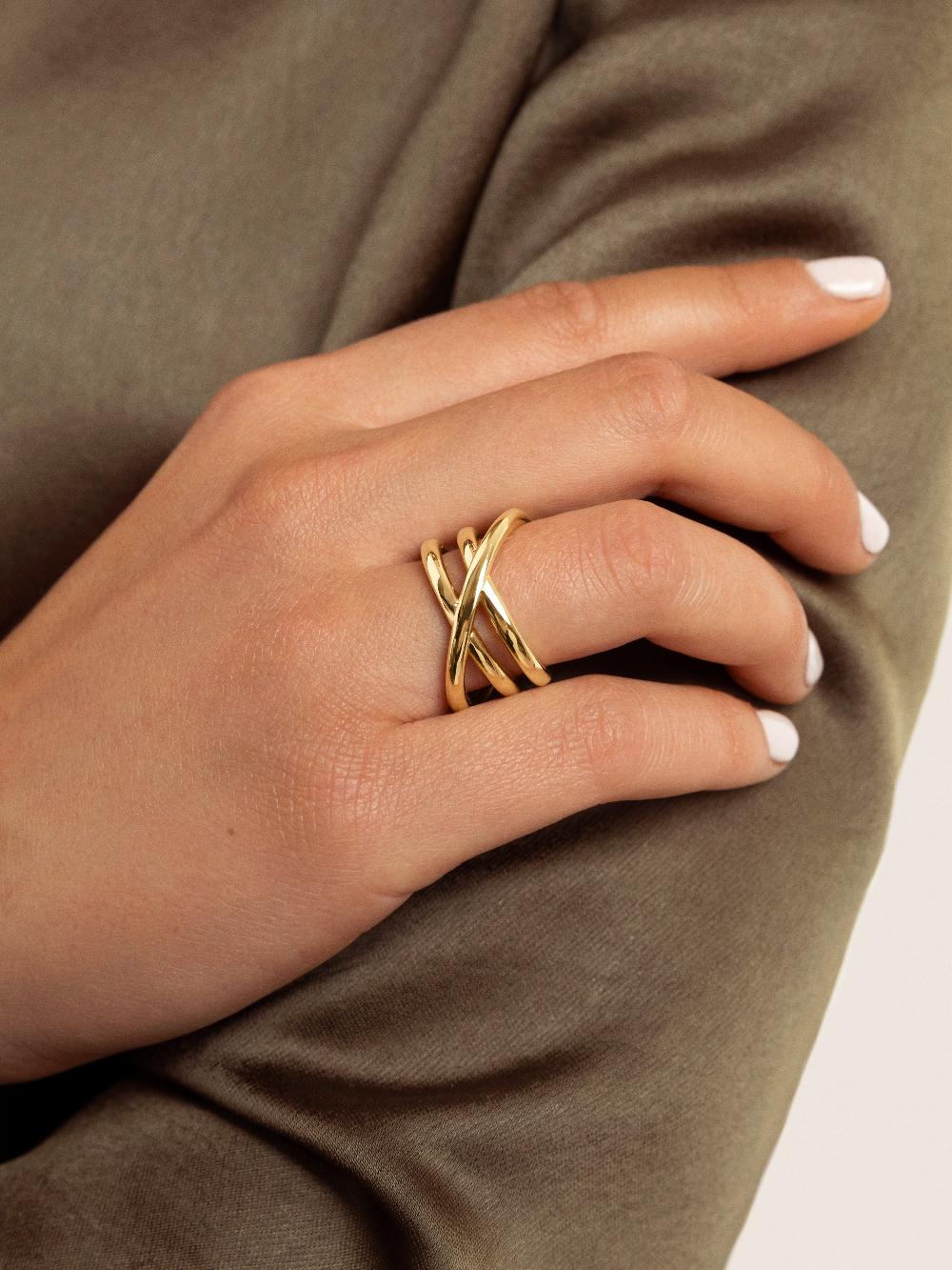 singularu Anillo Trinity Baño Oro COMPRAR AHORA