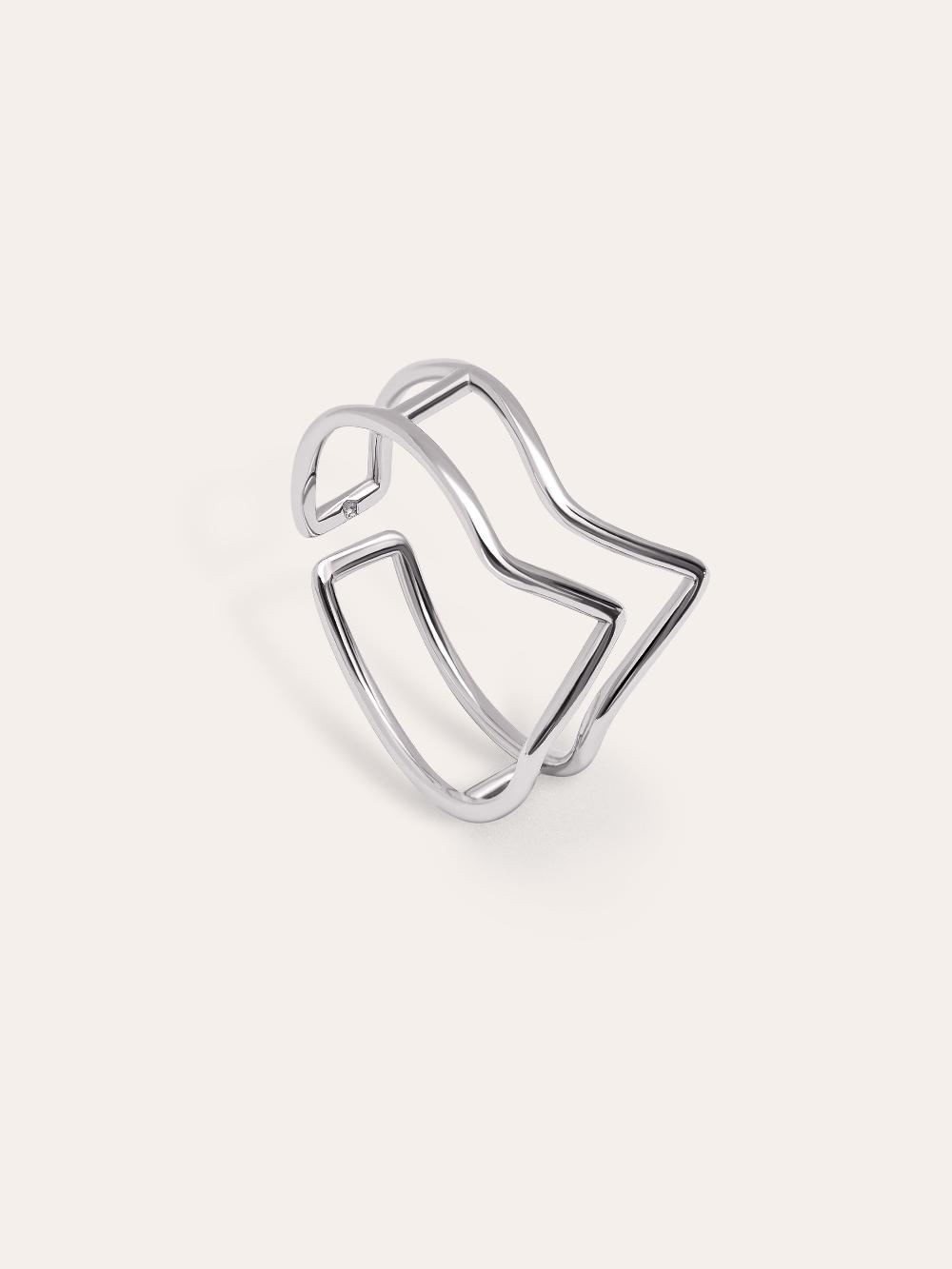 singularu Anillo Double Peak Plata Limitado a 3 días