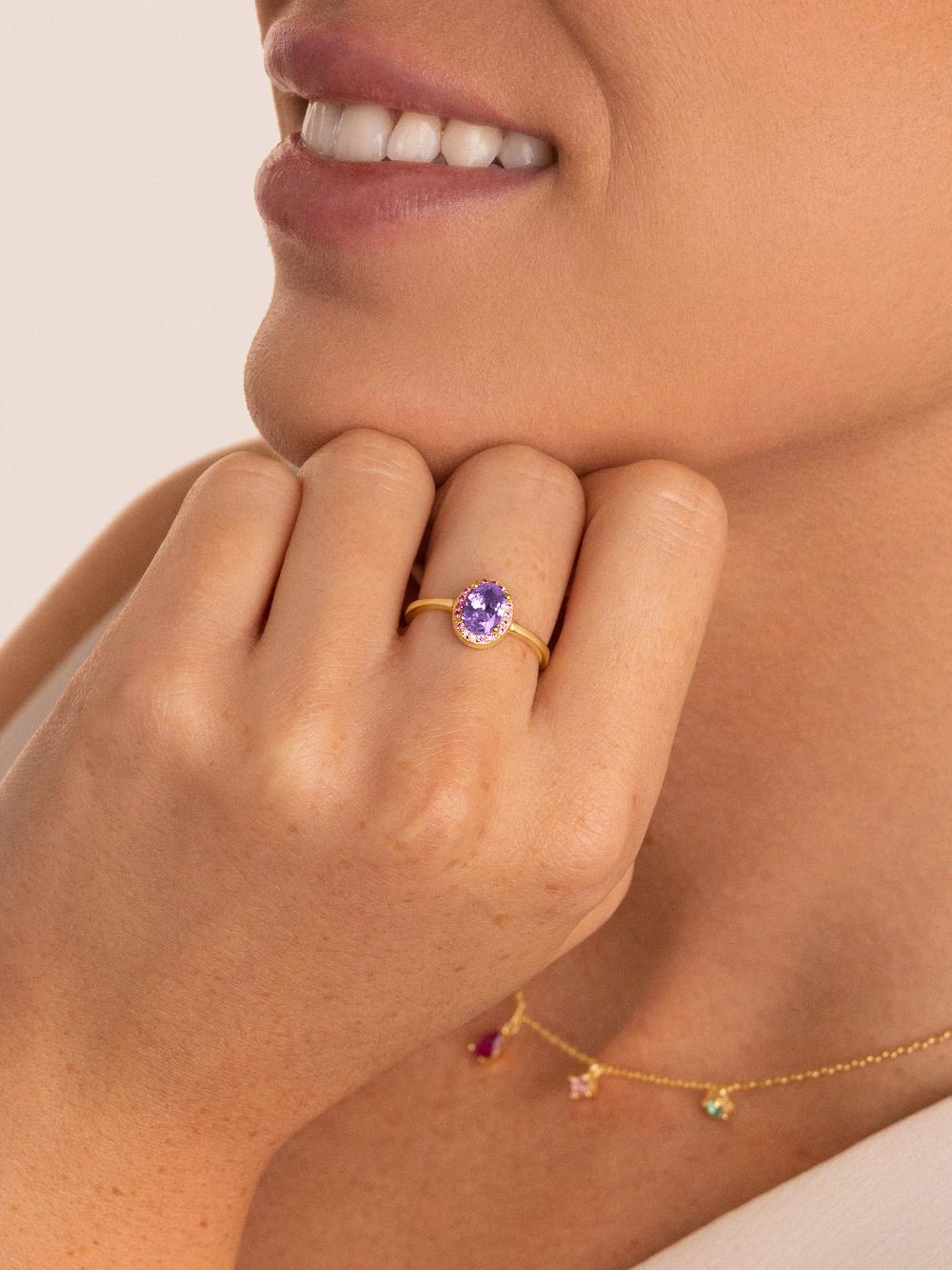 singularu Anillo Grape Colors Plata Baño Oro Ahorra y exporta