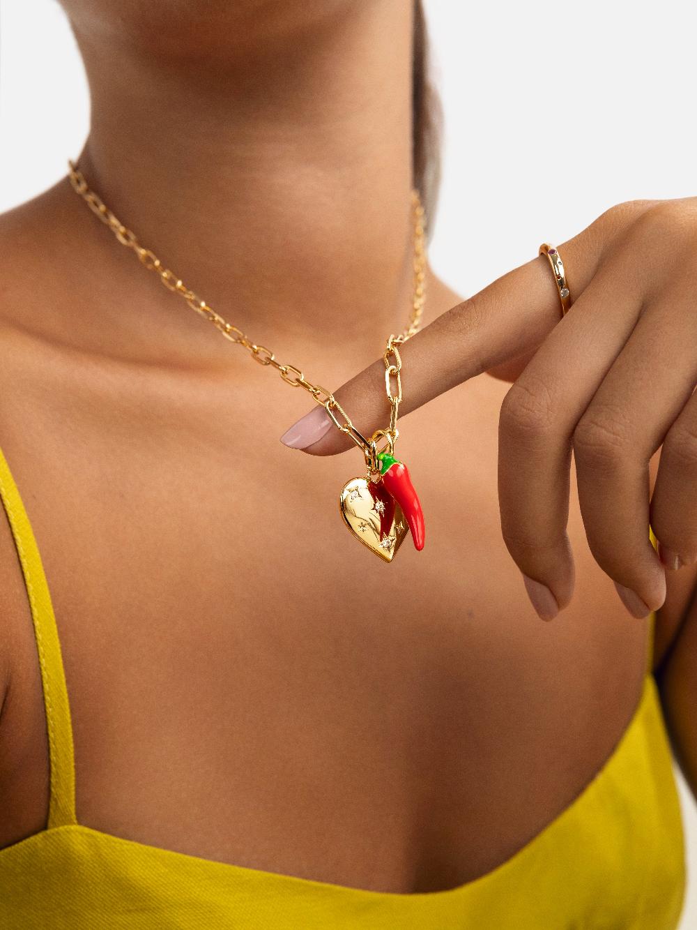 singularu Collar Chic Acero Baño Oro Devoluciones gratuitas