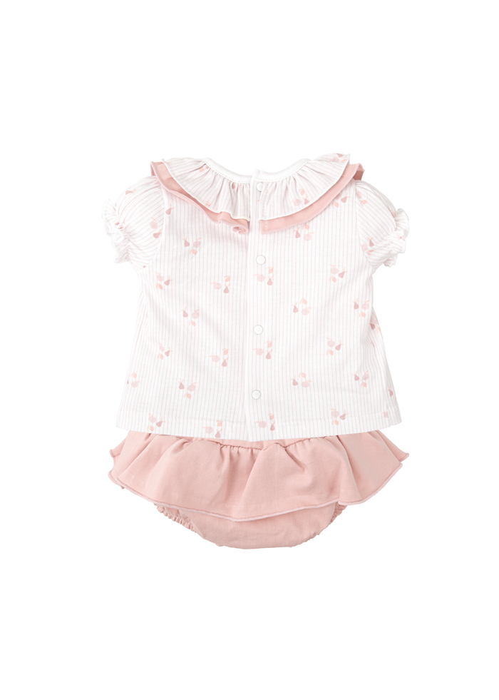 tiamia Conjunto ranita volantes + camiseta fantasía Rebajas de fin de temporada