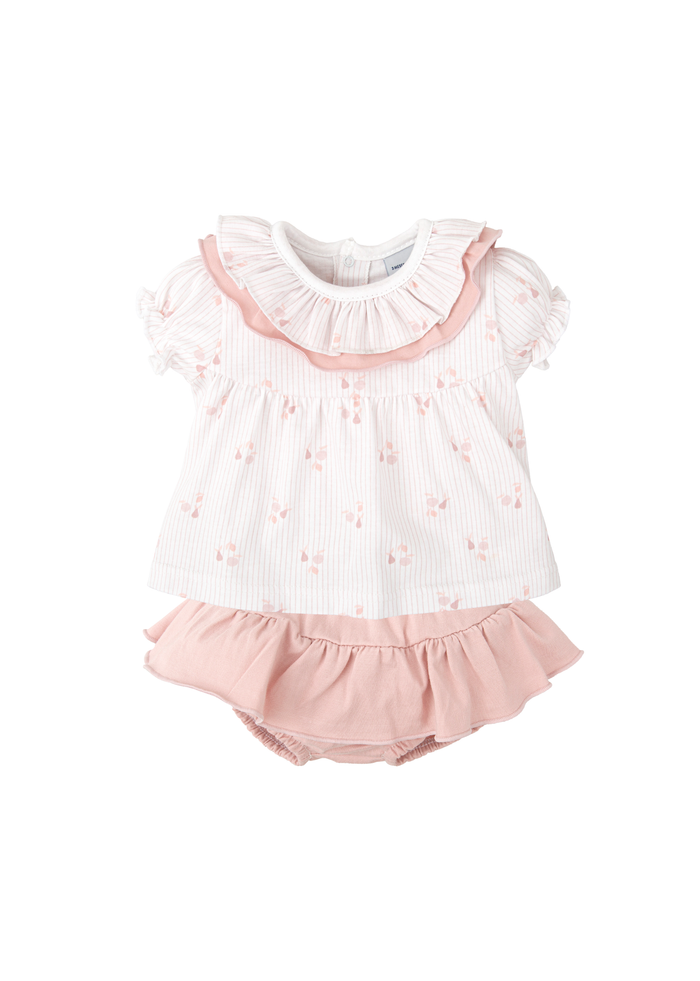 tiamia Conjunto ranita volantes + camiseta fantasía Rebajas de fin de temporada