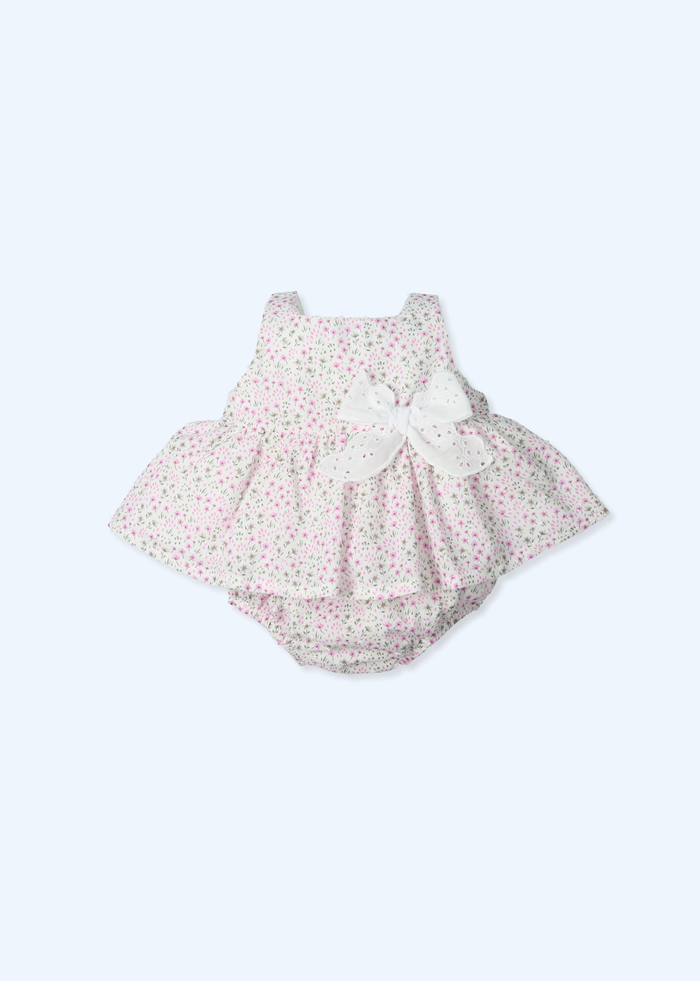 tiamia Jesusin y culotte con tira bordada plumeti estampado resplent Ventas relámpago