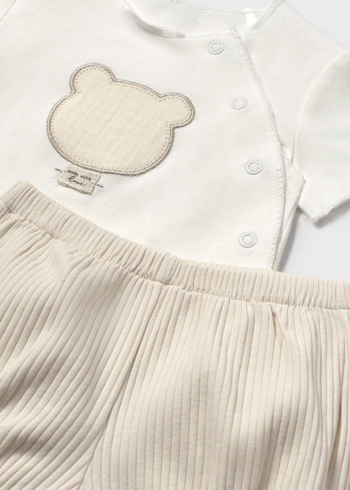 tiamia Conjunto pantalón corto y camiseta osito recién nacido Oferta especial