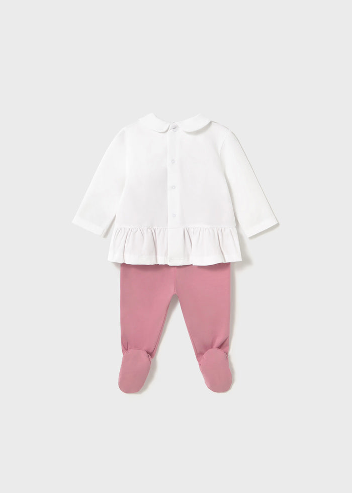 tiamia Conjunto polaina y camiseta manga larga recién nacida Envío gratis