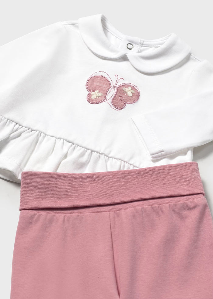 tiamia Conjunto polaina y camiseta manga larga recién nacida Envío gratis