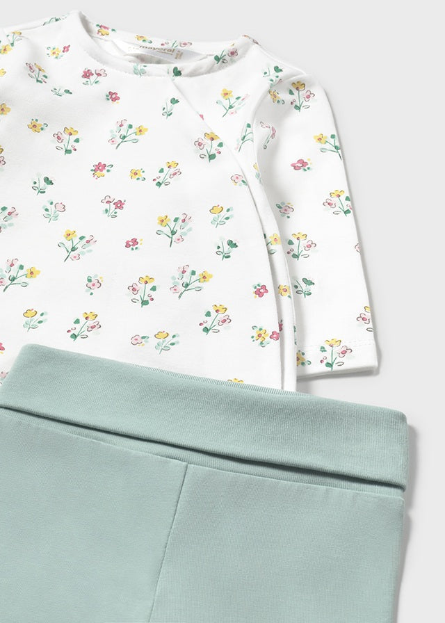 tiamia Conjunto polaina y camiseta manga larga estampado recién nacida COMPRAR AHORA