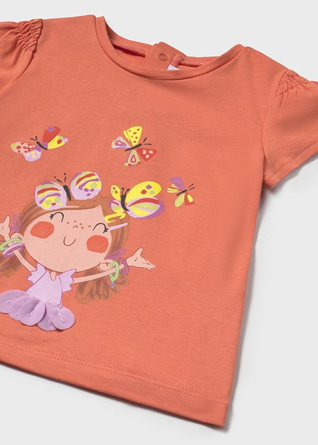 tiamia Camiseta m/c bordado bebé niña Últimos 2 días