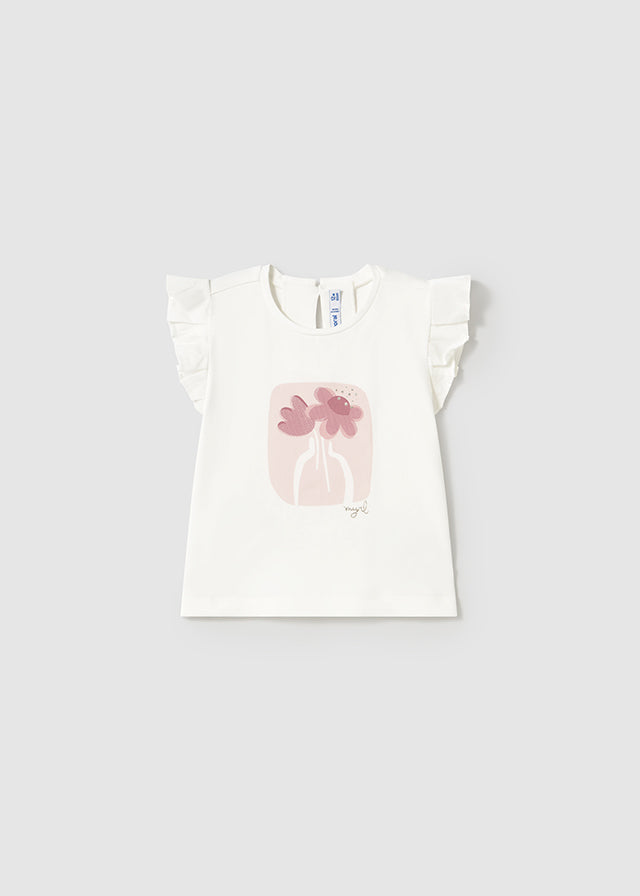 tiamia Camiseta manga volante bebé