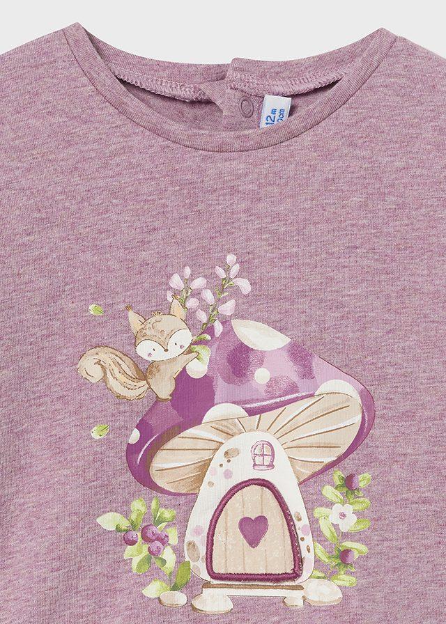 tiamia Camiseta m/l aplique bebé Oferta especial de fábrica
