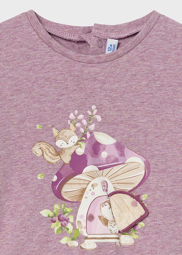 tiamia Camiseta m/l aplique bebé Oferta especial de fábrica