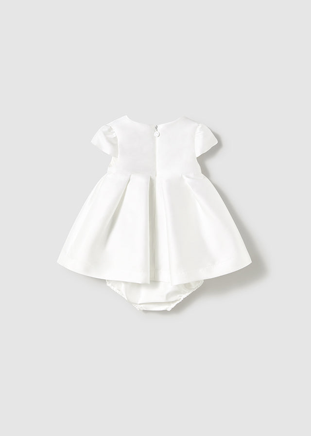 tiamia Vestido con cubrepañal mikado recién nacida Rebajas de fin de temporada