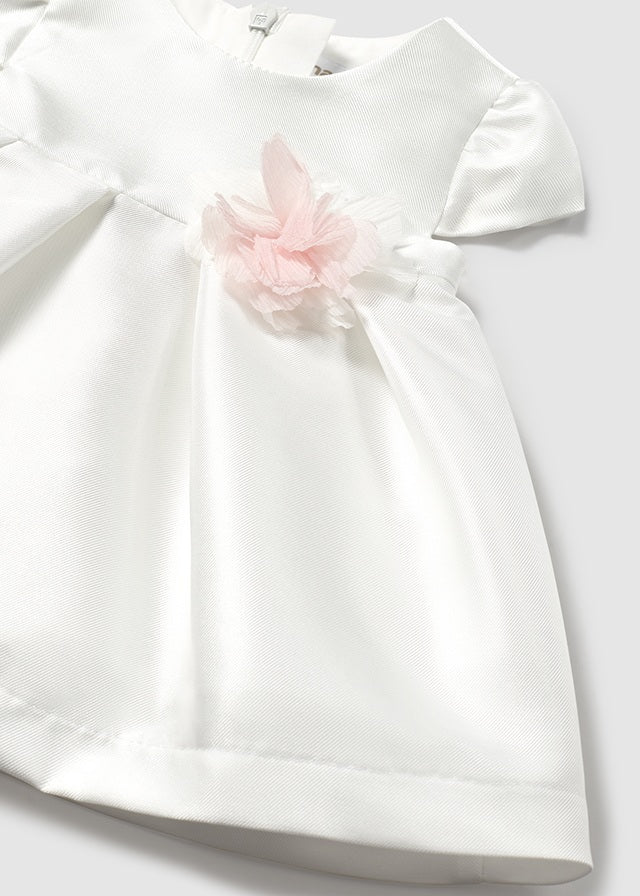 tiamia Vestido con cubrepañal mikado recién nacida Rebajas de fin de temporada