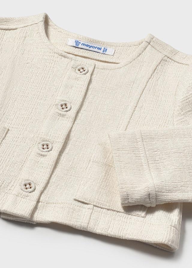 tiamia Chaqueta punto estructura bebé niña En oferta
