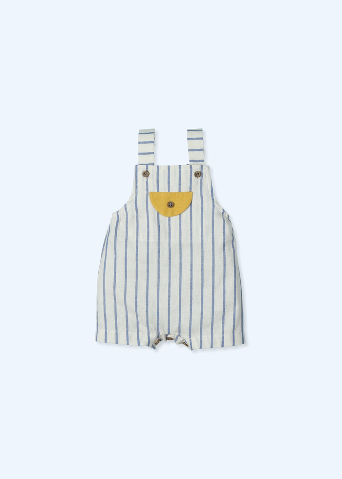 tiamia Peto lino eco rayas con lazo radiant