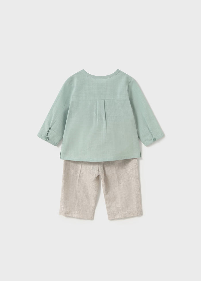 tiamia Conjunto pantalón largo y camisa recién nacido Superdescuento