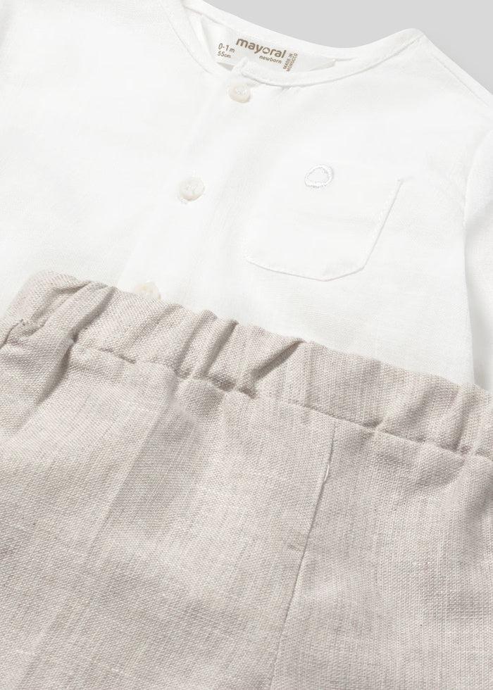 tiamia Conjunto pantalón largo y camisa recién nacido Grandes descuentos