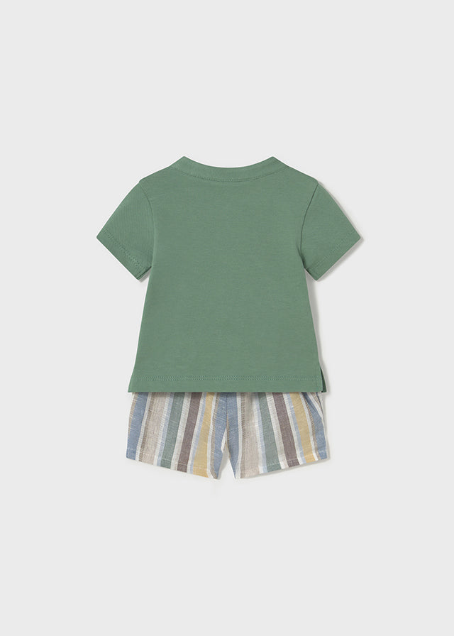 tiamia Conjunto pantalón corto y polo recién nacido Liquidación