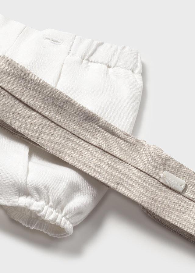 tiamia Conjunto ceremonia pantalón corto y camisa recién nacido Tienda de fábrica