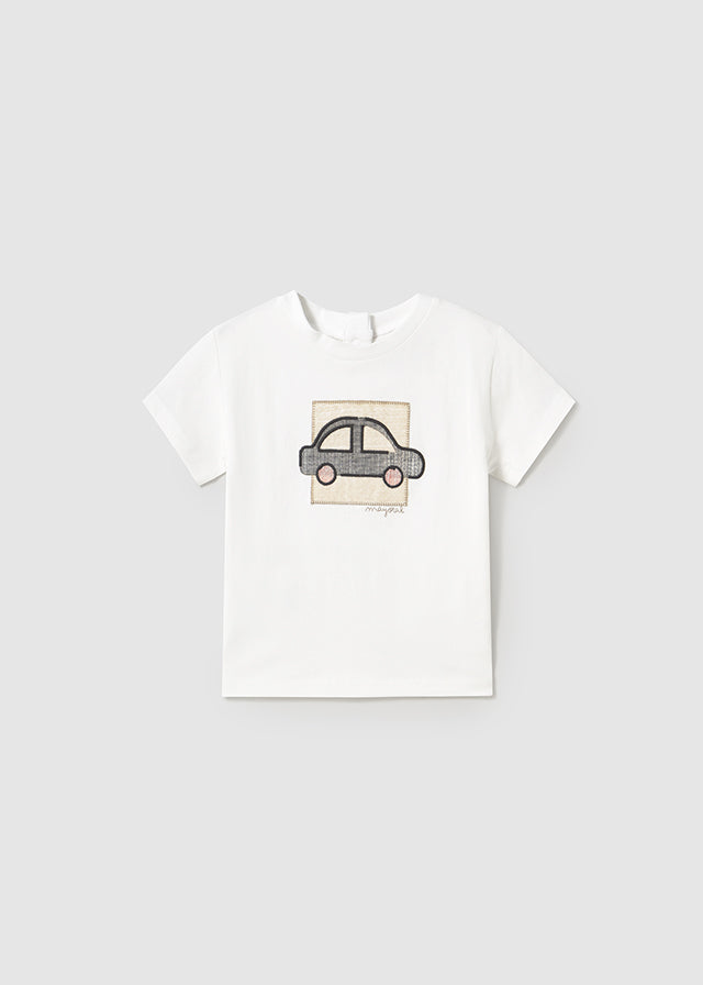 tiamia Camiseta m/c vestir bebé niño