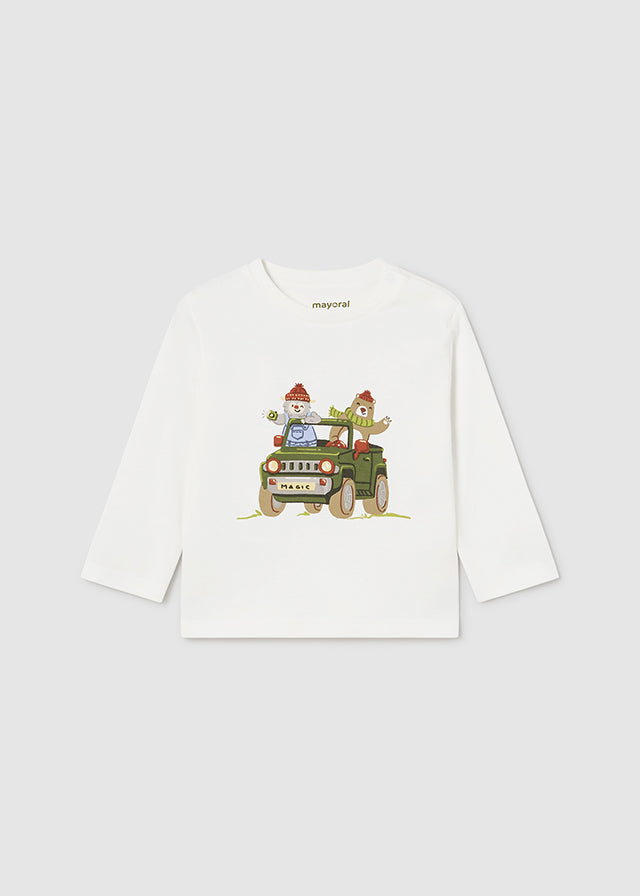 tiamia Camiseta m/l vehículo bebé