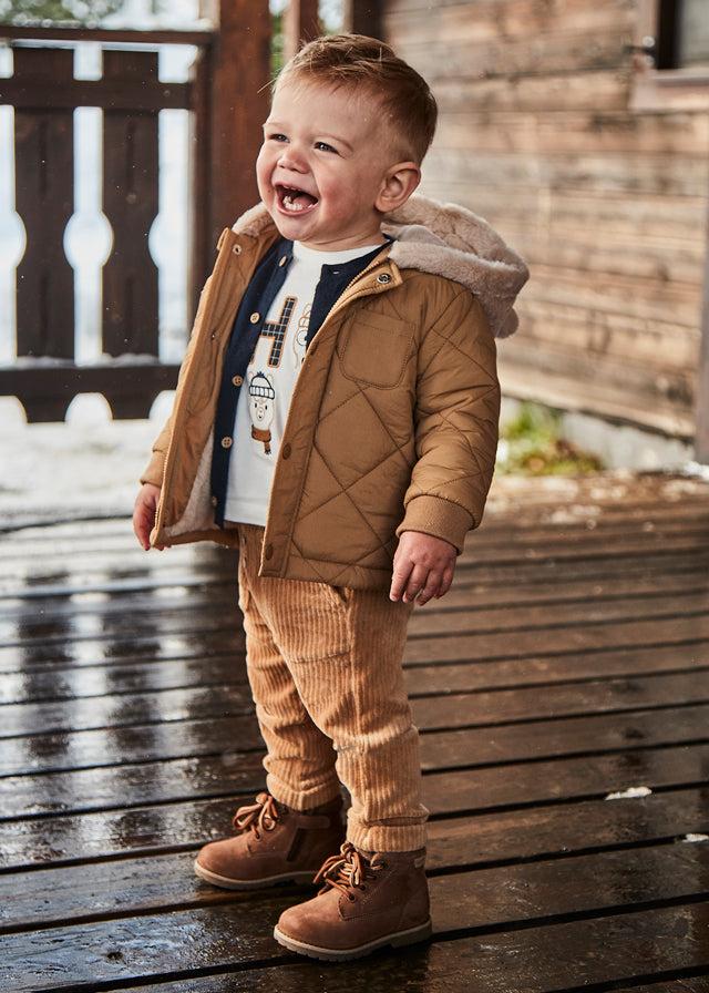 tiamia Pantalón pana jogger bebé