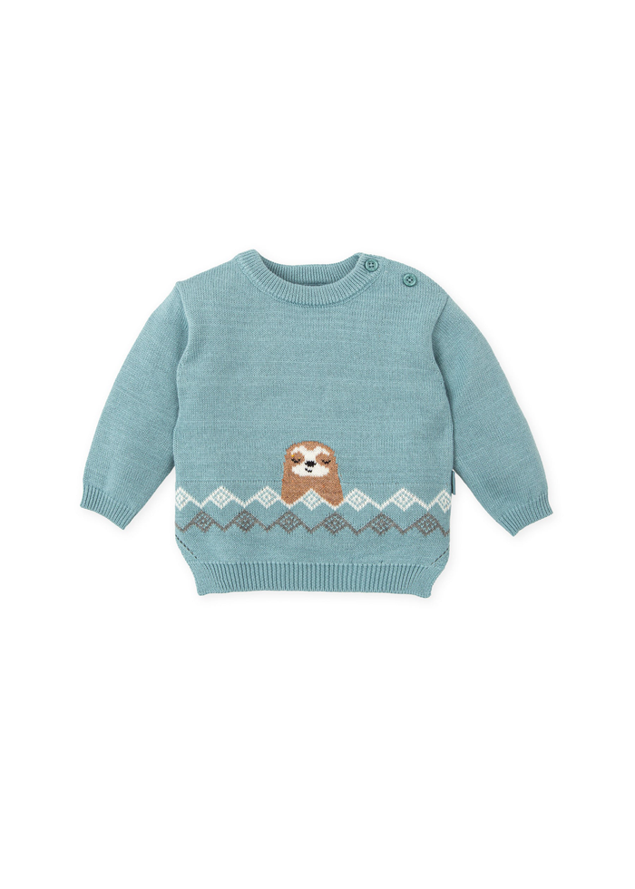 tiamia Jersey tricot verde mar niño Descuento