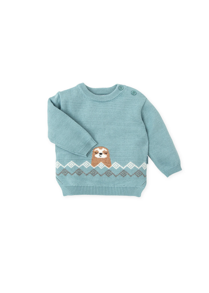 tiamia Jersey tricot verde mar niño Descuento