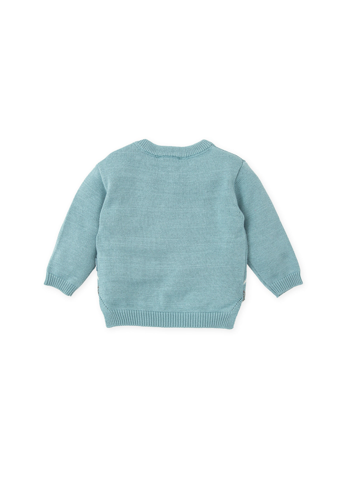 tiamia Jersey tricot verde mar niño Descuento