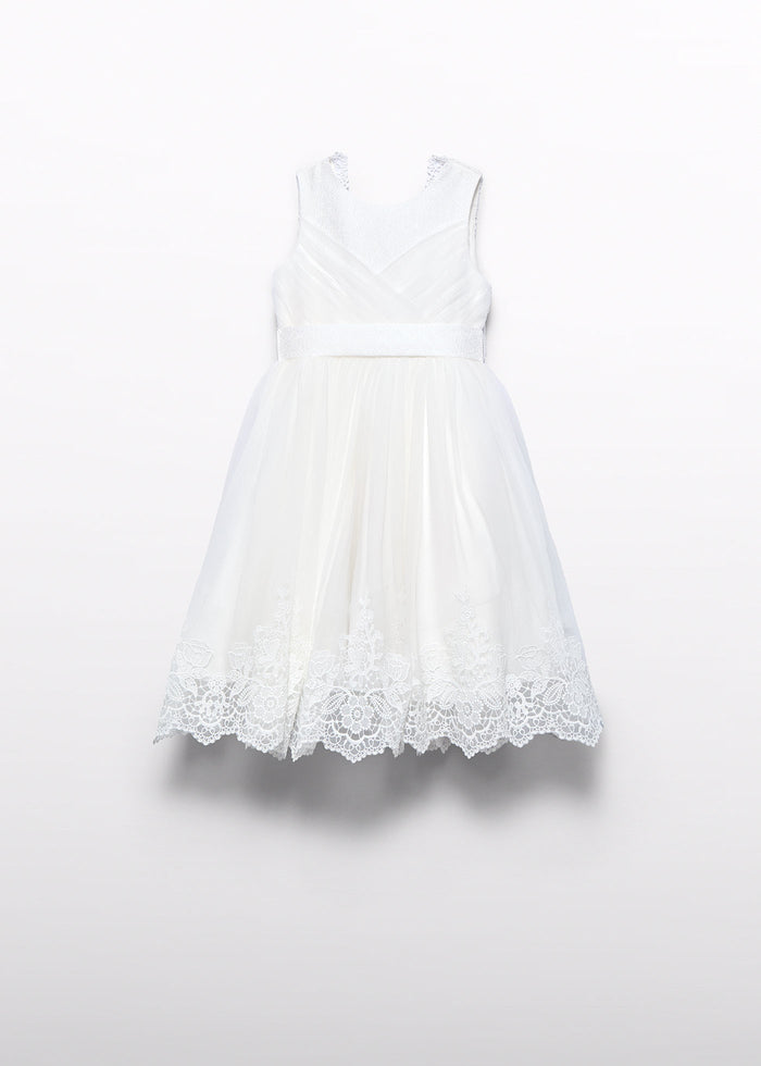 tiamia Vestido tul bordado niña Ahorra y exporta