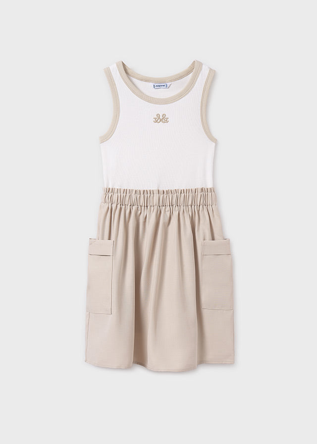 tiamia Vestido combinado cargo chica