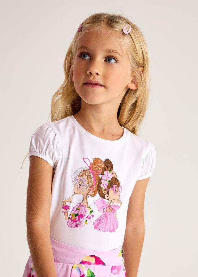 tiamia Camiseta m/c muñecas niña