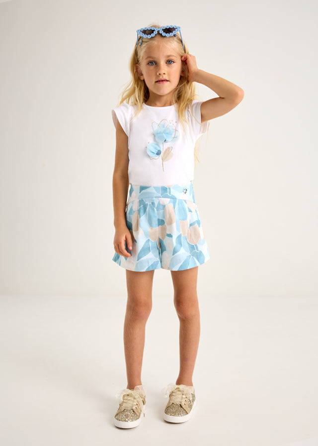 tiamia Camiseta flor relieve niña Oferta especial