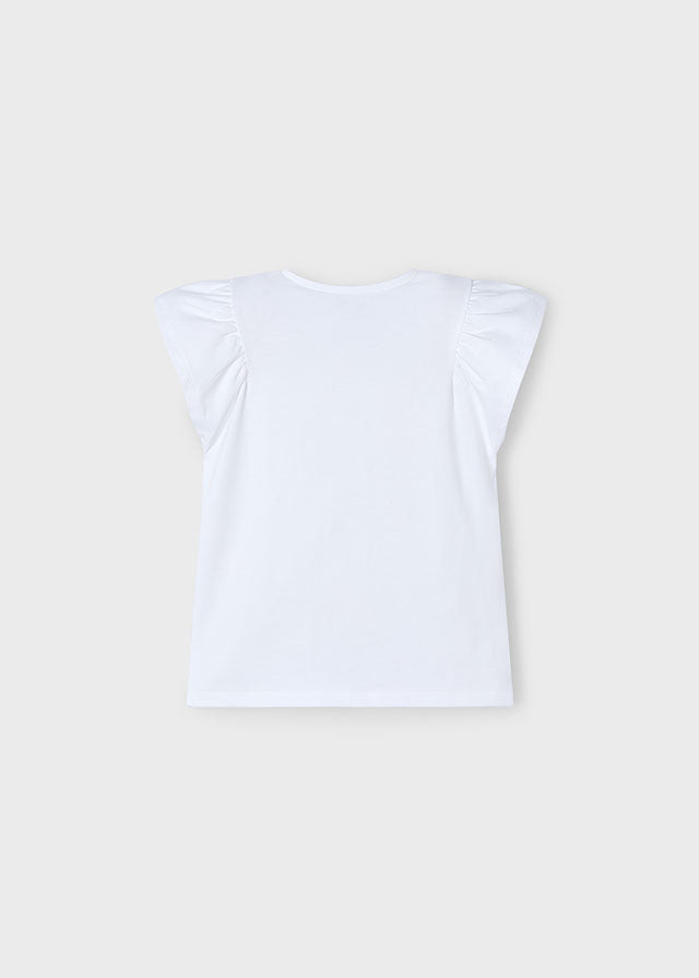 tiamia Camiseta flor relieve niña Oferta especial