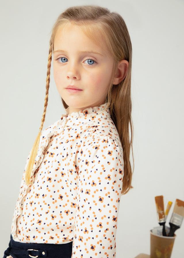 tiamia Blusa estampada volantes niña ÚLTIMAS EDICIONES