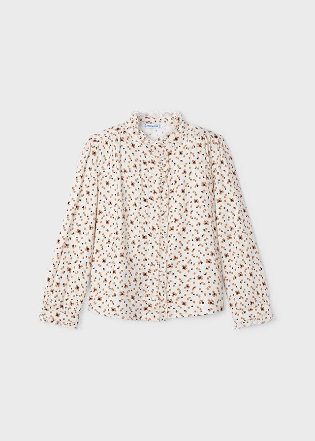 tiamia Blusa estampada volantes niña ÚLTIMAS EDICIONES