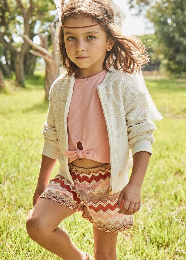 tiamia Conjunto short punto fantasía niña