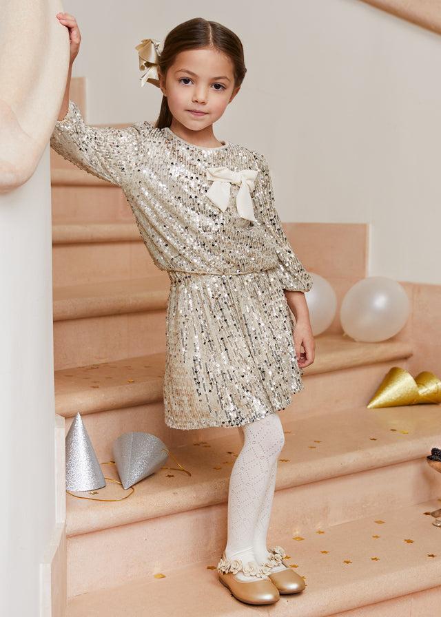 tiamia Conjunto falda lentejuelas niña