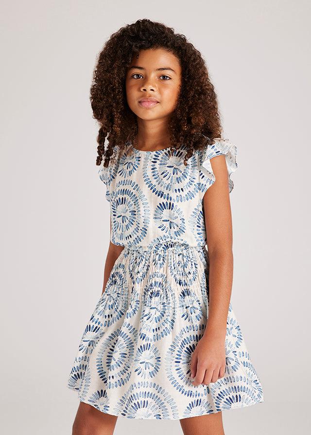 tiamia Vestido viscosa estampado chica