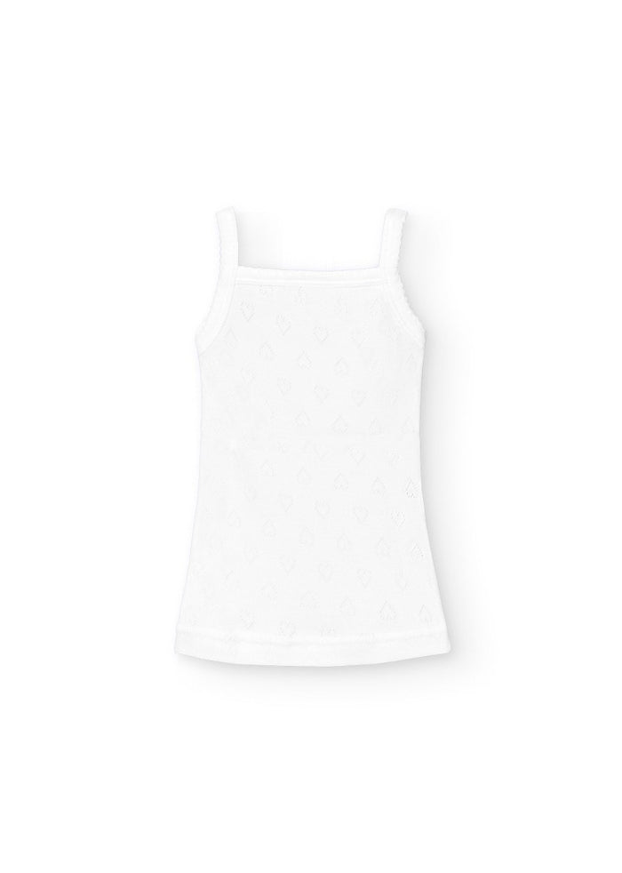 tiamia Camiseta tirante fino calado corazones Últimos 2 días