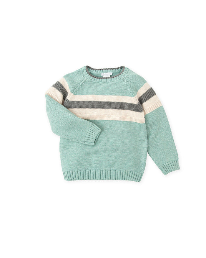 tiamia Jersey tricot rayas verde mar niño Grandes ahorros