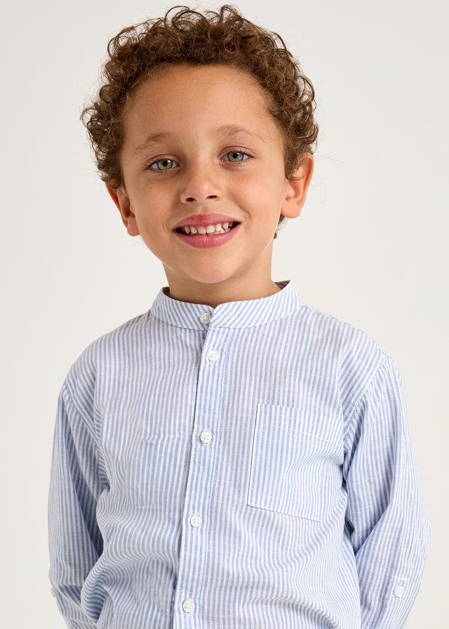 tiamia Camisa m/l cuello mao rayas niño Outlet online