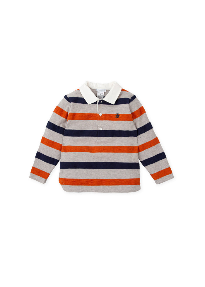tiamia Polo rayas piedra niño Rebajas de fábrica