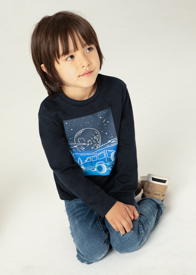 tiamia Camiseta m/l glow in the dark niño Descuento
