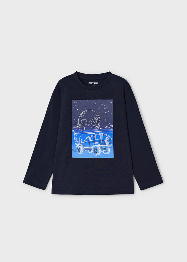 tiamia Camiseta m/l glow in the dark niño Descuento