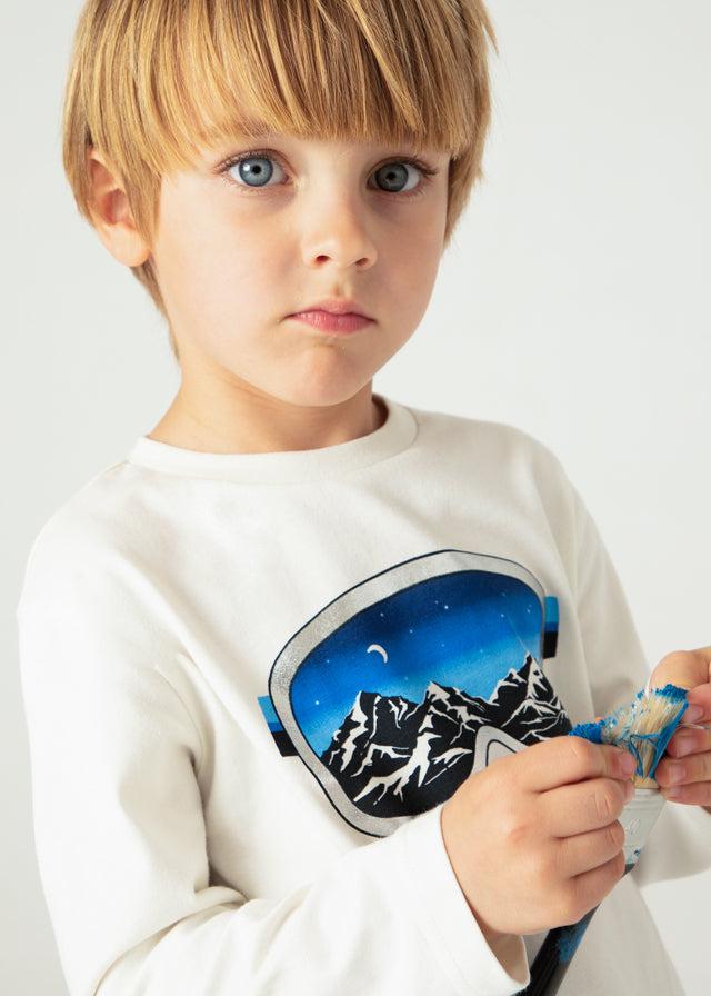 tiamia Camiseta m/l silver print niño Tienda