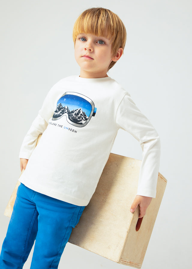 tiamia Camiseta m/l silver print niño Tienda