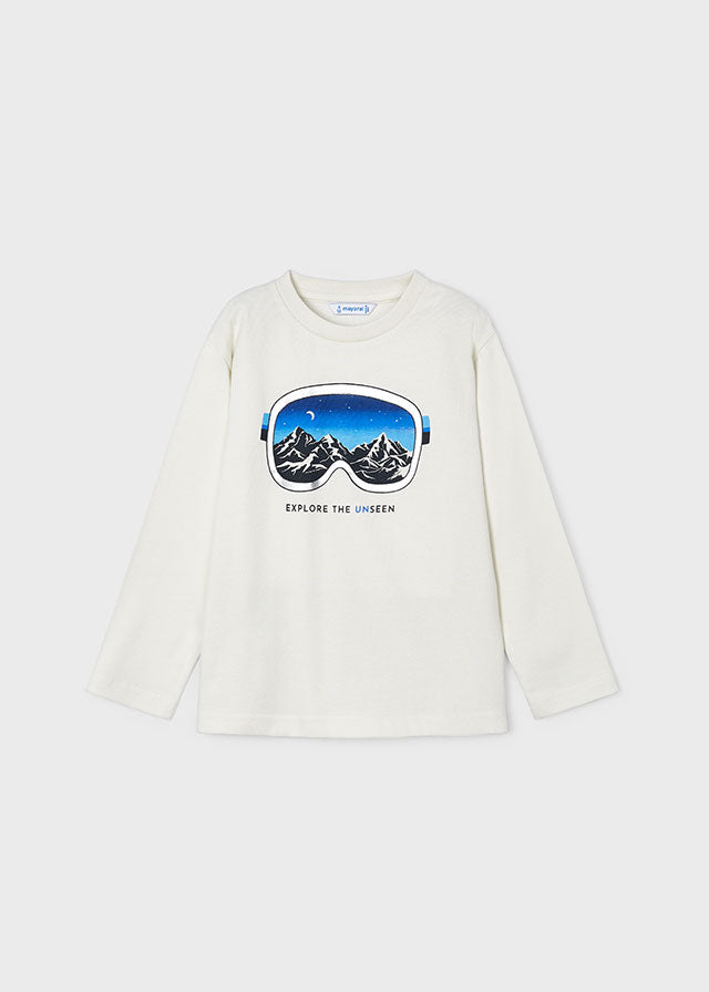tiamia Camiseta m/l silver print niño Tienda